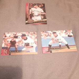 Derek Jeter Mariano Rivera Alex Rodriguez Yankees Upper Deck Card Lot